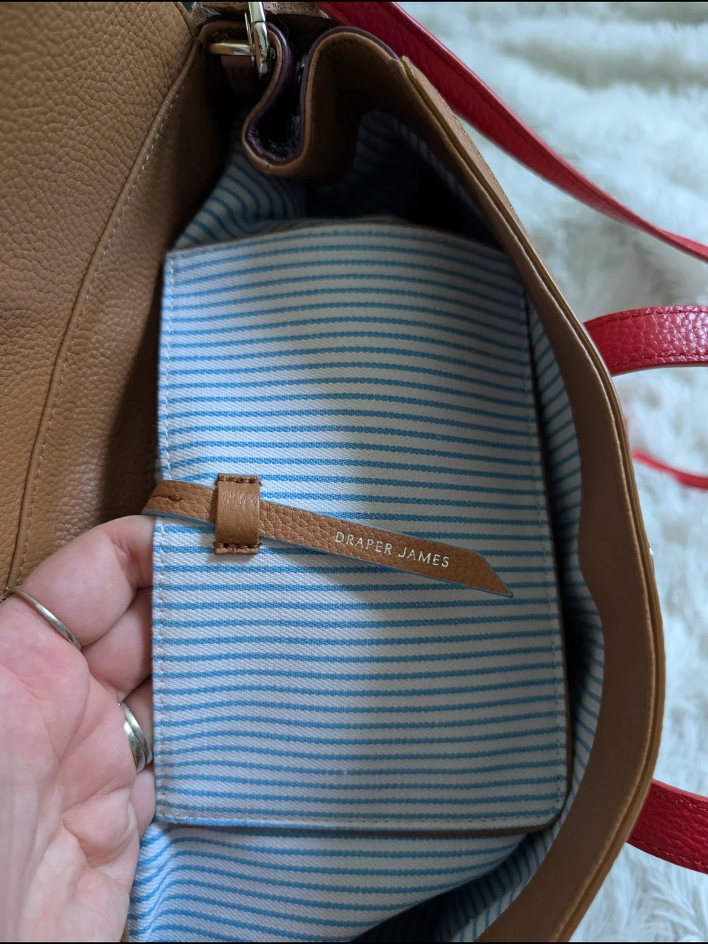 Draper James Leather Satchel Handbag Crossbody Colorful Purse Bag New